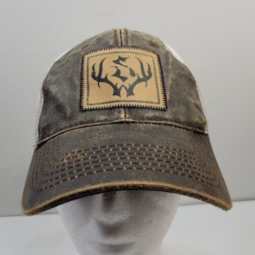 Antler Patch Outdoor Cap brand Snapback One Size Fits Most Mesh Trucker Hat